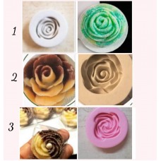 Kit Moldes de Silicone Flores - 3 Rosas