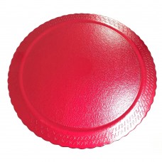 Base para Bolo Cakeboard Redonda Vermelha 24cm
