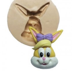 Molde de Silicone Looney Tunes Baby - Rosto Lola Bunny