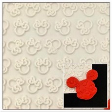 Molde de Silicone Textura Minnie para Decorar Turma do Mickey