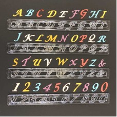 Régua de Alfabeto Maiúsculos e Números para Decorar Letras