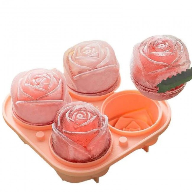 Forma de Silicone Para Sabonete Rosas 3D